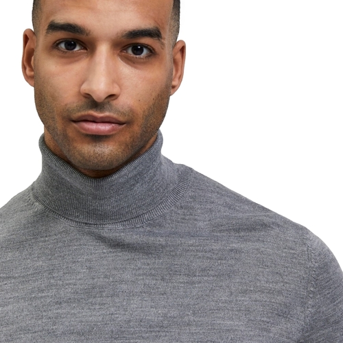 Selected Town Merino - Titanium Siva