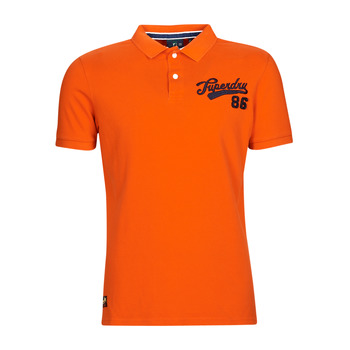 Oblačila Moški Polo majice kratki rokavi Superdry VINTAGE SUPERSTATE POLO Oranžna