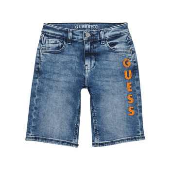 Oblačila Dečki Kratke hlače & Bermuda Guess DENIM SHORT Modra