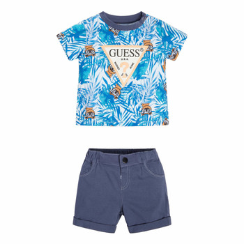 Oblačila Dečki Otroški kompleti Guess SET SL T SHIRT SHORTS Večbarvna