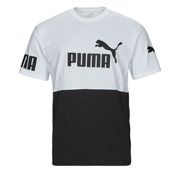 Oblačila Moški Majice s kratkimi rokavi Puma PUMA POWER COLORBLOCK Črna / Bela