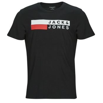 Oblačila Moški Majice s kratkimi rokavi Jack & Jones JJECORP LOGO TEE SS O-NECK Črna