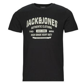 Oblačila Moški Majice s kratkimi rokavi Jack & Jones JJEJEANS TEE SS O-NECK Črna