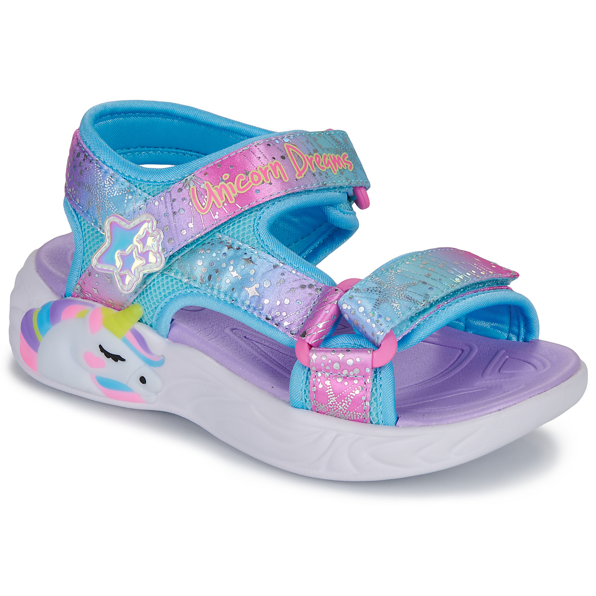 Čevlji  Deklice Športni sandali Skechers UNICORN DREAMS SANDAL Modra