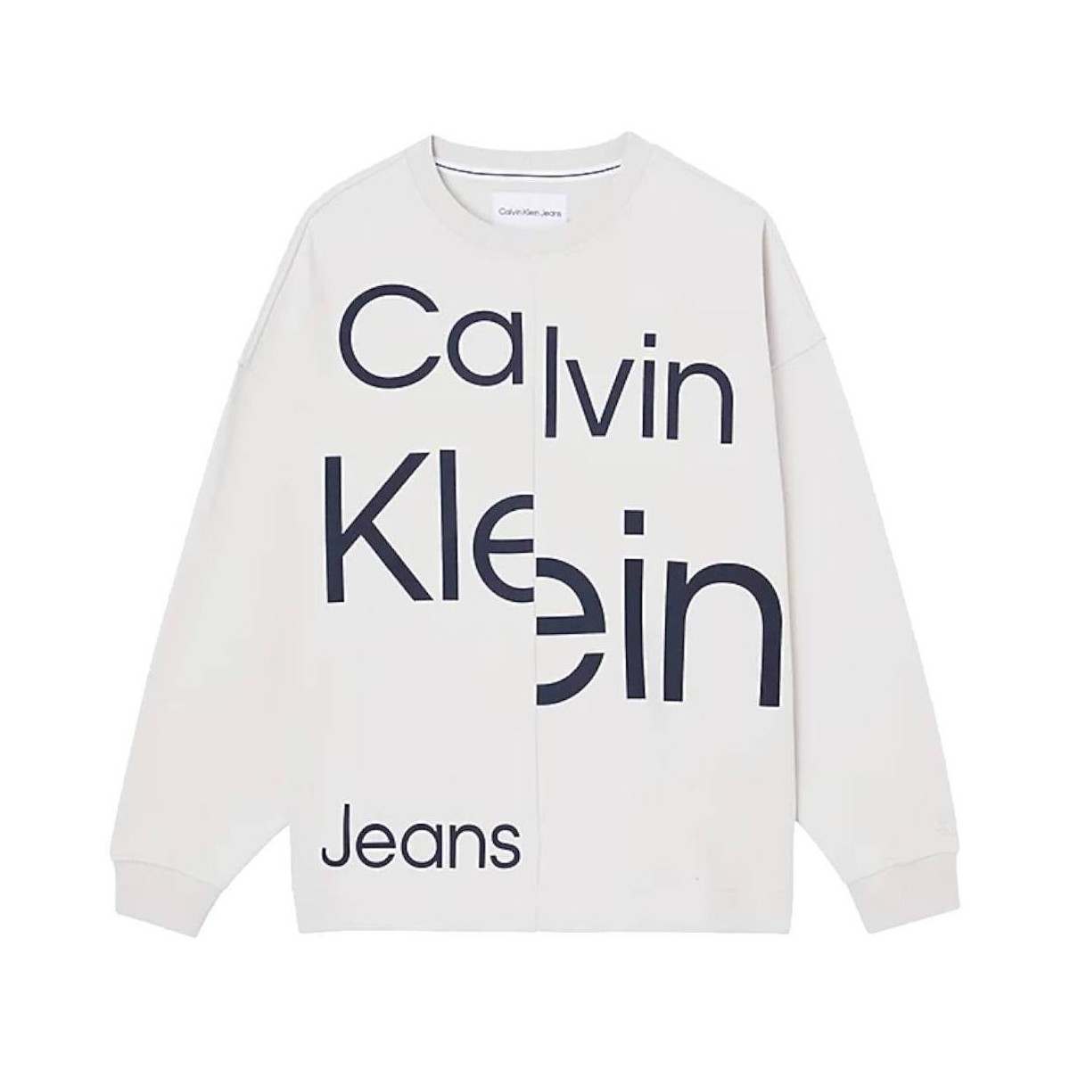 Oblačila Ženske Puloverji Calvin Klein Jeans  Bež