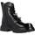 Čevlji  Deklice Škornji Asso AG14181 Črna