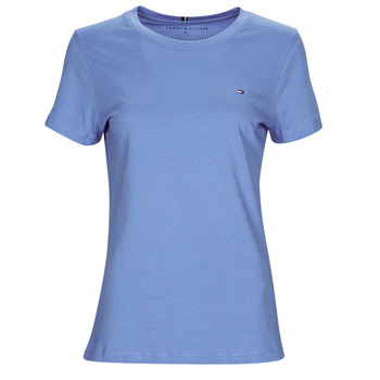 Oblačila Ženske Majice s kratkimi rokavi Tommy Hilfiger NEW CREW NECK TEE Modra