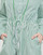 Oblačila Ženske Kratke obleke Tommy Hilfiger ORG CO STRIPE MIDI SHIRT-DRESS Bela / Zelena
