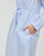 Oblačila Ženske Kratke obleke Tommy Hilfiger ITHAKA KNEE SHIRT-DRESS LS Bela / Modra