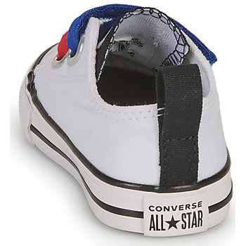 Converse INFANT CONVERSE CHUCK TAYLOR ALL STAR 2V EASY-ON SUMMER TWILL LO Bela / Modra / Rdeča