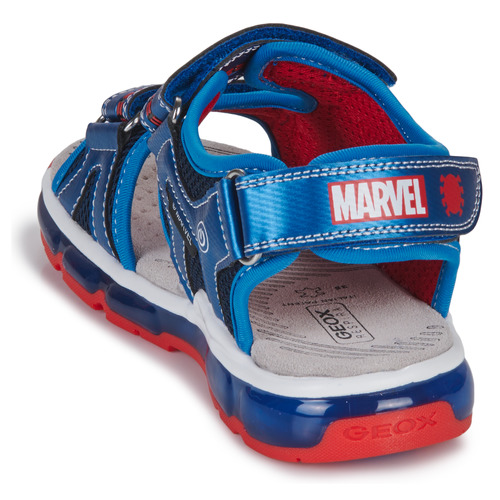 Geox J SANDAL ANDROID BOY Modra / Rdeča