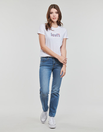 Oblačila Ženske Jeans straight Levi's 314 SHAPING STRAIGHT Modra