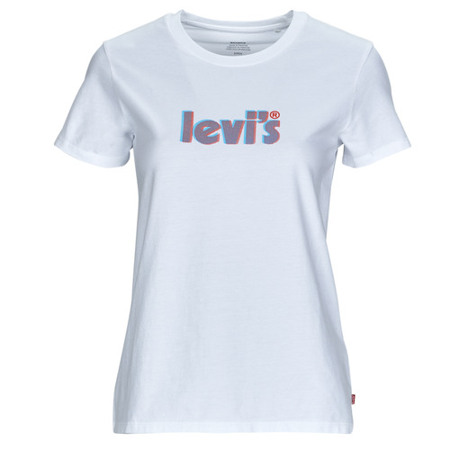 Oblačila Ženske Majice s kratkimi rokavi Levi's THE PERFECT TEE Bela