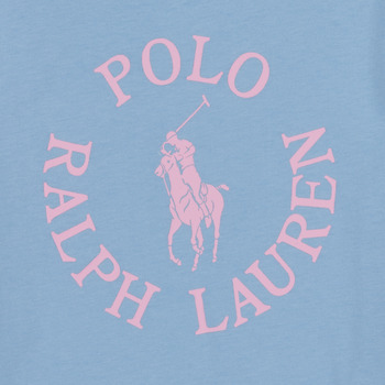 Polo Ralph Lauren SS GRAPHIC T-KNIT SHIRTS-T-SHIRT Modra / Nebeško modra / Rožnata
