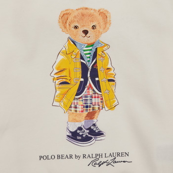 Polo Ralph Lauren BEAR PO HOOD-KNIT SHIRTS-SWEATSHIRT Kremno bela