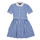 Oblačila Deklice Kratke obleke Polo Ralph Lauren MAGALIE DRS-DRESSES-DAY DRESS Modra / Bela