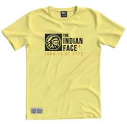 Oblačila Majice s kratkimi rokavi The Indian Face Born to be Free Rumena