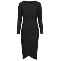 Oblačila Ženske Kratke obleke Karl Lagerfeld LONG SLEEVE JERSEY DRESS Črna