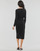 Oblačila Ženske Kratke obleke Karl Lagerfeld LONG SLEEVE JERSEY DRESS Črna