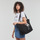 Torbice Ženske Nakupovalne torbe Karl Lagerfeld K/IKONIK 2.0 KARL CANV SHOPPER Črna