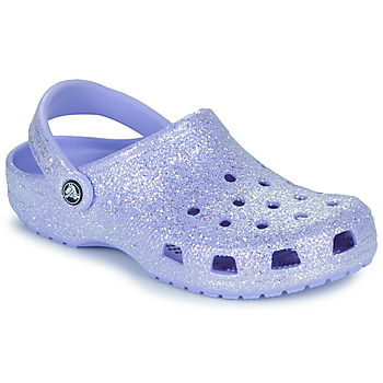 Čevlji  Ženske Cokli Crocs Classic Glitter Clog Vijolična