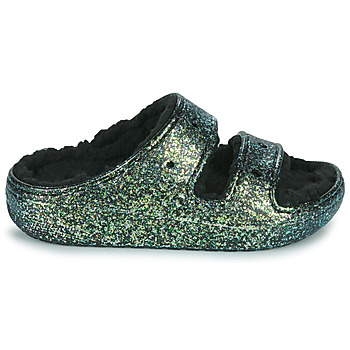 Crocs Classic Cozzzy Glitter Sandal Črna / Bleščeča
