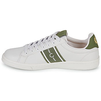 Fred Perry B721 LEA/GRAPHIC BRAND MESH Porcelaine / Olivna