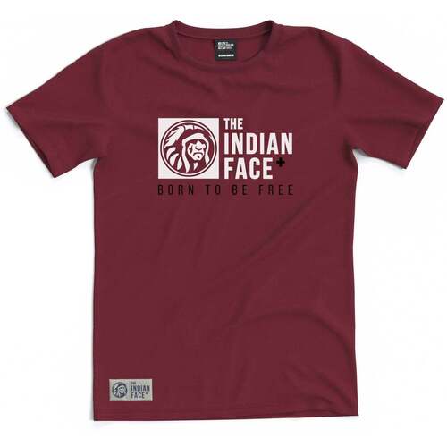 Oblačila Majice s kratkimi rokavi The Indian Face Born to be Free Rdeča