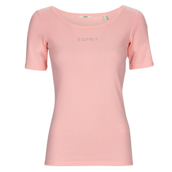 Oblačila Ženske Majice s kratkimi rokavi Esprit tee Rožnata