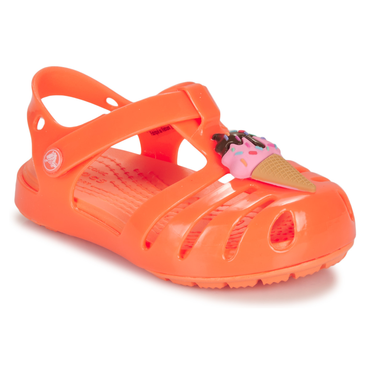 Čevlji  Deklice Sandali & Odprti čevlji Crocs Isabella Charm Sandal T Oranžna