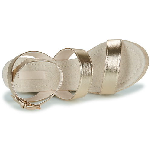 Only ONLAMELIA-16 WEDGE SANDAL FOIL Pozlačena