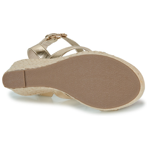 Only ONLAMELIA-16 WEDGE SANDAL FOIL Pozlačena