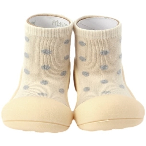 Čevlji  Otroci Nogavice za dojenčke Attipas Dot Dot - Sparkle White Rumena