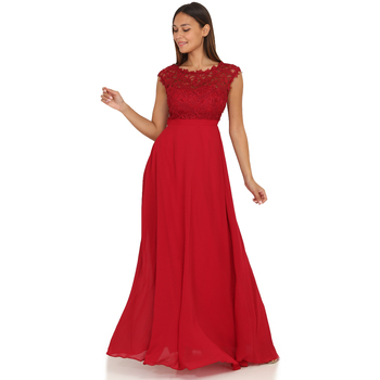 Oblačila Ženske Obleke La Modeuse 19404_P54537 Rdeča