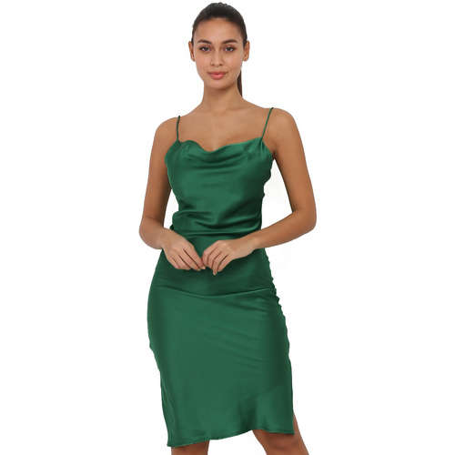 Oblačila Ženske Obleke La Modeuse 20822_P57290 Zelena