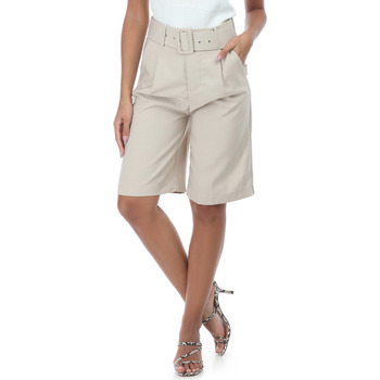 Oblačila Ženske Kratke hlače & Bermuda La Modeuse 21103_P57905 Bež