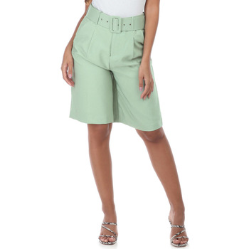 Oblačila Ženske Kratke hlače & Bermuda La Modeuse 21105_P57913 Zelena