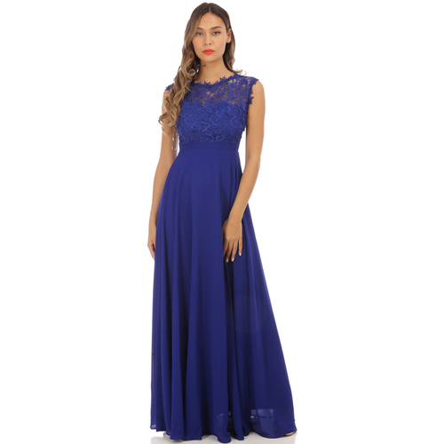 Oblačila Ženske Obleke La Modeuse 29695_P68993 Modra