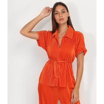 Oblačila Ženske Srajce & Bluze La Modeuse 63241_P143761 Oranžna