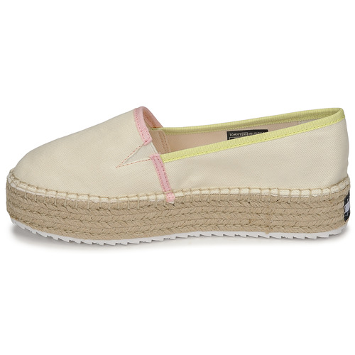Tommy Jeans TOMMY JEANS FLATFORM ESPADRILLE Krem / Večbarvna
