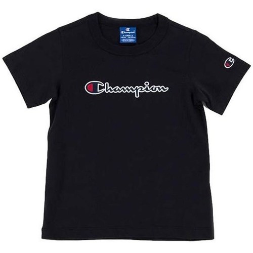 Oblačila Dečki Majice s kratkimi rokavi Champion Crewneck Tshirt Črna
