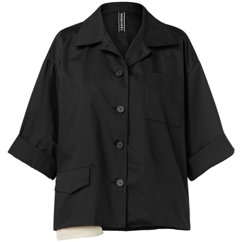 Oblačila Ženske Plašči Wendy Trendy Coat 221210 - Black Črna