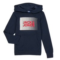 Oblačila Dečki Puloverji Jack & Jones JJECORP LOGO SWEAT HOOD         