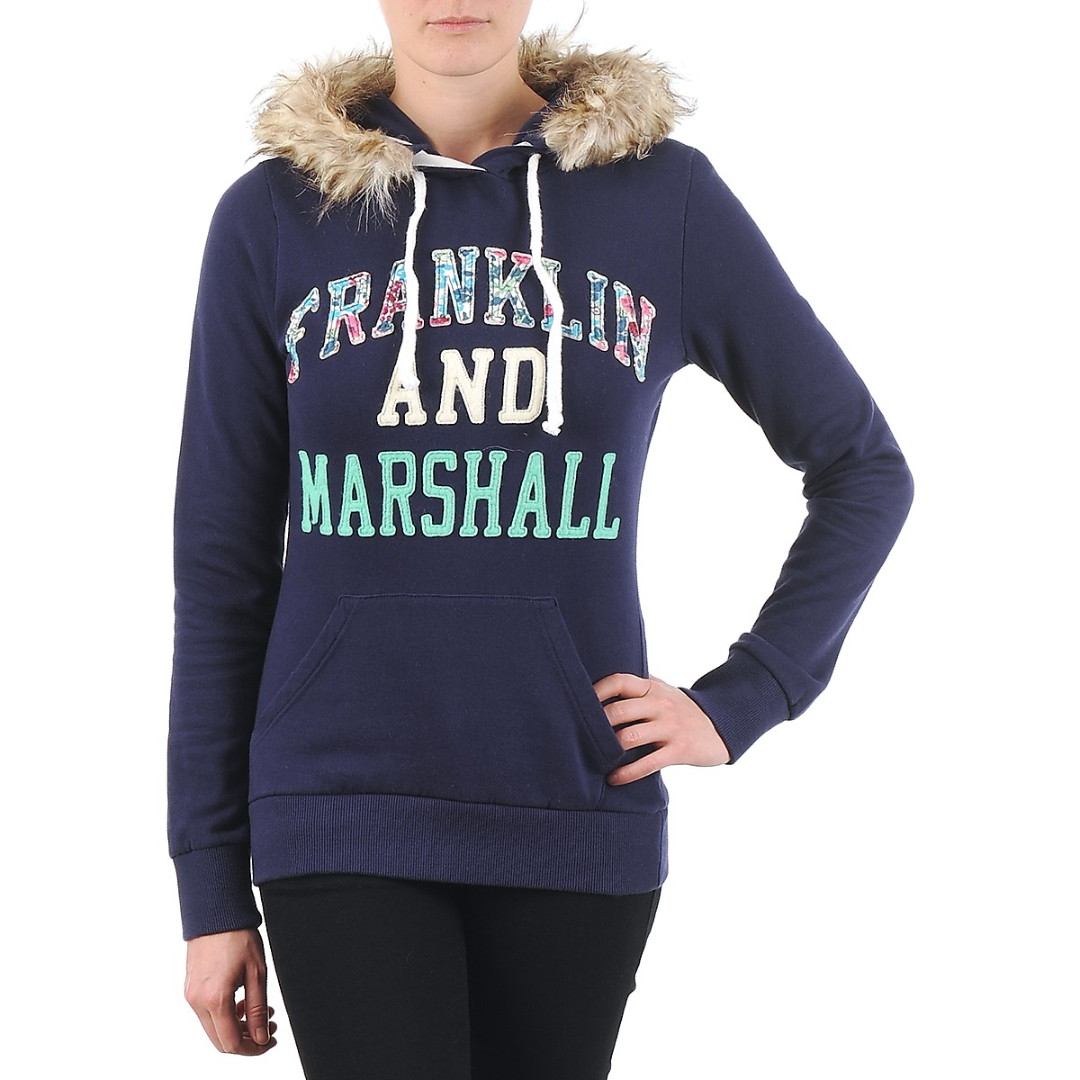 Oblačila Ženske Puloverji Franklin & Marshall COWICHAN Modra
