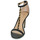 Čevlji  Ženske Sandali & Odprti čevlji Lauren Ralph Lauren KATE-SANDALS-HEEL SANDAL Črna