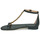 Čevlji  Ženske Sandali & Odprti čevlji Lauren Ralph Lauren ELISE-SANDALS-FLAT SANDAL Črna