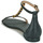 Čevlji  Ženske Sandali & Odprti čevlji Lauren Ralph Lauren ELISE-SANDALS-FLAT SANDAL Črna