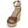 Čevlji  Ženske Sandali & Odprti čevlji Lauren Ralph Lauren HAANA-ESPADRILLES-WEDGE Konjak