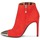 Čevlji  Ženske Gležnjarji Roberto Cavalli WDS213 Rdeča