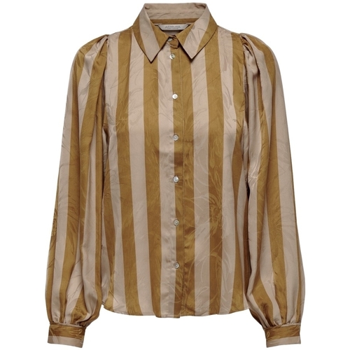 Oblačila Ženske Topi & Bluze La Strada Shirt Atina L/S - Golden Pozlačena